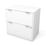 Bestar i3 Plus 30-1/8inW x 18-1/4inD Lateral 2-Drawer File Cabinet, White