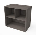 Bestar i3 Plus Small Shelving Unit, 28-1/2inH x 30-1/8inW x 18-1/4inD, Bark Gray