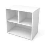 Bestar i3 Plus Small Shelving Unit, 28-1/2inH x 30-1/8inW x 18-1/4inD, White