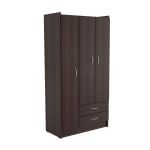 Inval 3-Door Armoire, Espresso-Wengue