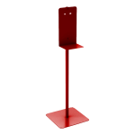 Built Sanitizer Floor Stand, 48in x 14in x 14in, Red