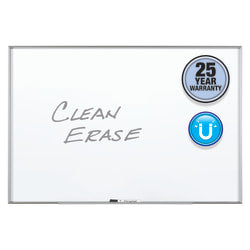 Quartet Nano Magnetic Dry-Erase Whiteboard, 36in x 48in, Aluminum Frame With Silver Finish