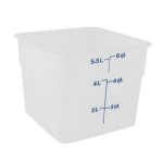 Cambro CamSquare Food Storage Container, 6 Qt, White