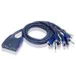 ATEN 4-Port USB KVM Switch - 4 Computer(s) - 1 Local User(s) - 2048 x 1536 - 2 x USB1 x VGA - Desktop