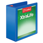 Cardinal XtraLife Locking Slant-D Ring 3-Ring Binder, 4in D-Rings, Blue