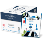 Hammermill Copy Plus 3-Hole Punched Multi-Use Printer & Copy Paper, 10 Reams, White, Letter (8.5in x 11in), 5000 Sheets Per Case, 20 Lb, 92 Brightness