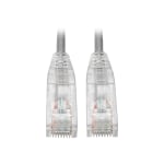 Tripp Lite Cat6 UTP Patch Cable (RJ45) - M/M, Gigabit, Snagless, Molded, Slim, Gray, 7 ft. - First End: 1 x RJ-45 Male Network - Second End: 1 x RJ-45 Male Network - 1 Gbit/s - Patch Cable - Gold Plated Contact - 28 AWG - Gray