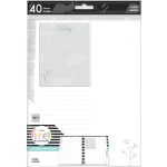 Happy Planner Classic Filler Paper, 40 Sheets, 7in x 9-1/4in, Neutral Florals