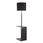 LumiSource Gamma Floor Lamp, 64inH, Black