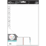 Happy Planner Classic Filler Paper, 40 Sheets, 7in x 9-1/4in, Simple Dots