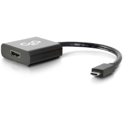 C2G USB C to HDMI Adapter - USB C to HDMI Adapter - 4K 30Hz - Black - M/M - USB Type C to HDMI Audio Video Adapter