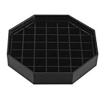 Bar Maid Trivet-Style Octagon Drip Tray, 6in, Black