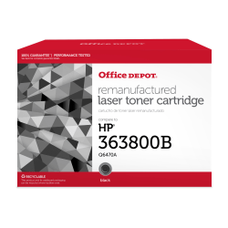 Office Depot Brand Remanufactured Black Toner Cartridge Replacement For HP 501A, R-Q6470A