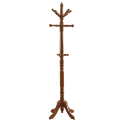 Monarch Specialties 11-Hook Wood Coat Rack, Oak