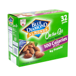 Blue Diamond Almonds On-The-Go Bags, 0.63 Oz, Box Of 32 Bags