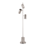 LumiSource Cannes Floor Lamp, 62-1/2inH, Silver