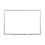 3M Magnetic Dry-Erase Whiteboard, 60in x 36in, Aluminum Frame With Silver Finish