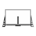 eGlass - Interactive whiteboard - 50in - wired - USB 3.0 - transparent - with document camera - for P/N: HCEG-35