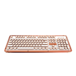 Azio Retro Classic Wireless Keyboard, Full Size, Posh