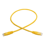 Tripp Lite 2ft Cat6 Gigabit Molded Patch Cable RJ45 M/M 550MHz 24AWG Yellow 2ft - 128 MB/s - Patch Cable - 2 ft - 1 x RJ-45 Male Network - 1 x RJ-45 Male Network - Gold-plated Contacts - Yellow