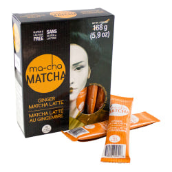 Ma-Cha Ginger Matcha Sticks, 5.9 Oz, 12 Per Box, Carton Of 6 Boxes