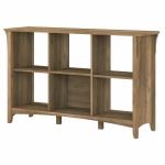 Bush Furniture Salinas 30inH 6-Cube Storage, Reclaimed Pine, Standard Delivery