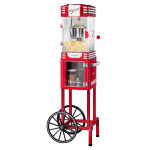 Nostalgia Electrics NRKPCRT25RR Retro Popcorn Cart, Red