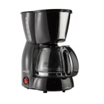 Brentwood 4-Cup Coffee Maker, 11in x 6in, Black