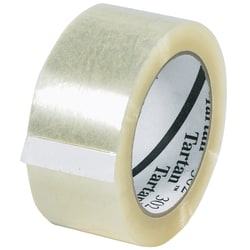 3M Tartan 302 Carton Sealing Tape, 3in Core, 2in x 110 Yd., Clear, Case Of 6