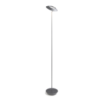 Koncept Royyo LED Floor Lamp, 45-1/2inH, Silver Body/Oxford Felt Base