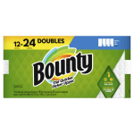 Bounty Select-A-Size 2-Ply Paper Towels, Double Rolls, 6in x 11in, White, 90 Sheets Per Roll, Pack Of 12 Rolls