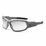 Ergodyne Skullerz Safety Glasses, Loki, Matte Gray Frame, Clear Lens