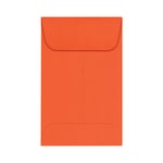 LUX Coin Envelopes, #1, Gummed Seal, Tangerine, Pack Of 500