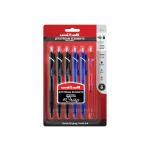 Uni-ball JETSTREAM ELEMENTS - Ballpoint pen - black, red, blue - 0.7 mm - medium - retractable (pack of 6)