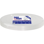 Tape Logic Removable Double-Sided Foam Tape, 1in x 36 Yd., White, Case Of 2 Rolls