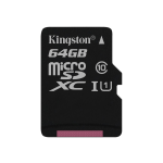 Kingston - Flash memory card (microSDXC to SD adapter included) - 64 GB - UHS Class 1 / Class10 - microSDXC UHS-I