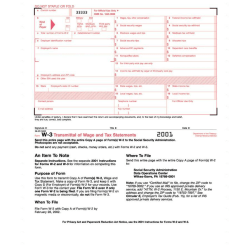 TOPS 1096 Tax Form Carbonless Copy, 8 1/2in x 11in, 2-Part, White, Pack Of 10