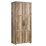 Sauder Homeplus Storage Cabinet, 4 Fixed Shelves, Lintel Oak