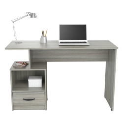 Eurostyle Donald 47inW Writing Desk With 2 Drawers, White