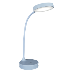 OttLite Rechargeable Desk Lamp With Lighted Mirror, 16-15/16inH, Light Blue