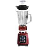 Koblenz Easy Touch Blender - 1000 W - 1.59 quart - 10 Speed Setting(s) - 4 Blades - Metallic Red