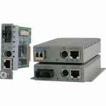 Omnitron Systems 10/100/1000BASE-T UTP to 1000BASE-X Media Converter and Network Interface Device - 1 x Network (RJ-45) - Management Port - 1000Base-X - 1 x Expansion Slots - 1 x SFP Slots - Wall Mountable