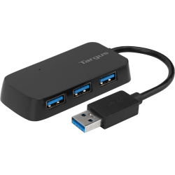 Targus 4-Port USB 3.0 SuperSpeed Hub, 2.75inH x 0.5inW x 0.5inD