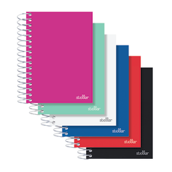 Office Depot Brand Spiral Poly Notebook, 7in x 4-1/2in, 1 Subject, College Ruled, 100 Sheets, Assorted Colors (No Color Choice), Pack Of 3