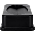 Alpine Slim Swinging Trash Can Lid, 5inH x 20inW x 12inD, Black