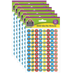 Eureka Scented Stickers, Bubblegum, 80 Stickers Per Pack, Set Of 6 Packs