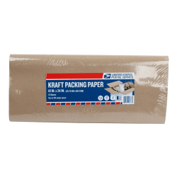 United States Post Office Packing Paper, 18in x 24in, Brown, Pack Of 15 Sheets