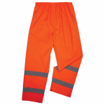 Ergodyne Glowear 8916 Class E Lightweight Hi-Vis Rain Pants, Small, Orange