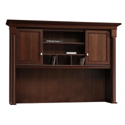 Bush Furniture Somerset 72inW Desk Hutch, Storm Gray/White, Standard Delivery