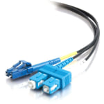 C2G 2m LC-SC 9/125 Duplex Single Mode OS2 Fiber Cable - Black - 6ft - Patch cable - LC single-mode (M) to SC single-mode (M) - 2 m - fiber optic - duplex - 9 / 125 micron - OS2 - black